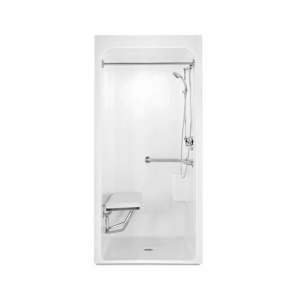 Aquatic Alcove Shower Enclosures item AC003677-X2LBSR-WH