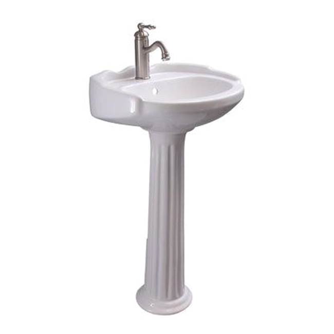 Barclay Complete Pedestal Bathroom Sinks item 3-3046WH