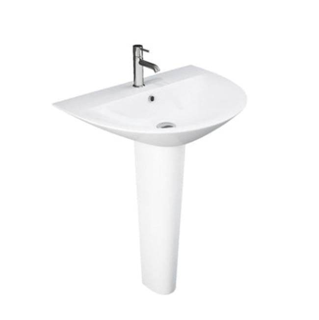 Barclay Complete Pedestal Bathroom Sinks item 3-1254WH