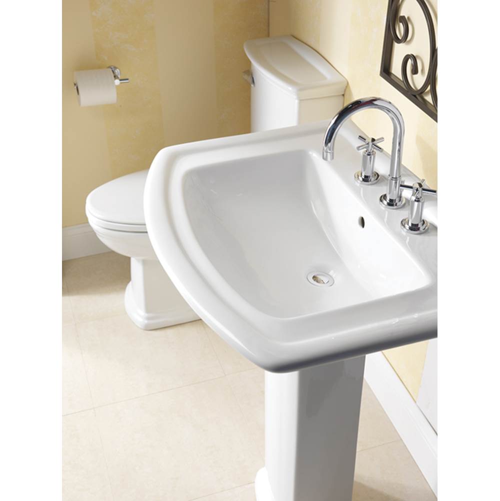Barclay Pedestal Only Pedestal Bathroom Sinks item C/3-490WH