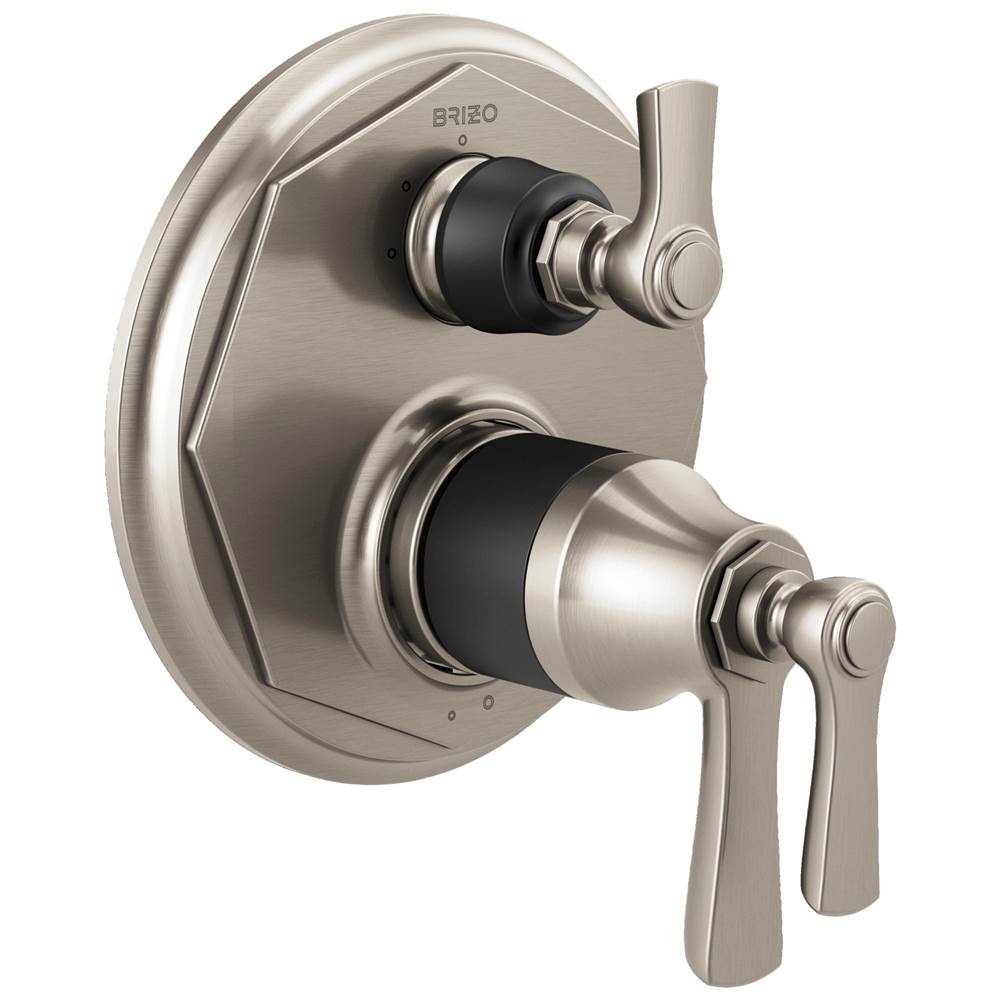Brizo Thermostatic Valve Trims With Integrated Diverter Shower Faucet Trims item T75561-NKBL