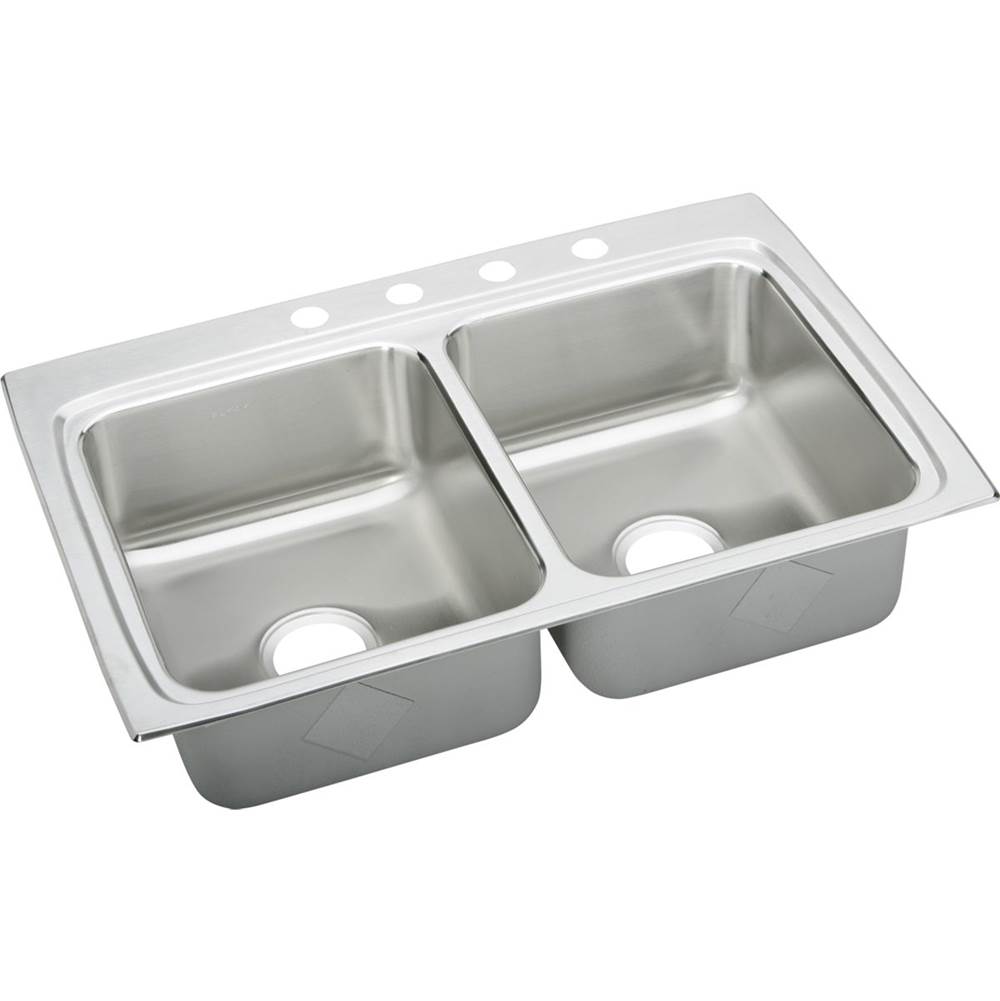 Elkay Drop In Double Bowl Sink Kitchen Sinks item LRQ33224