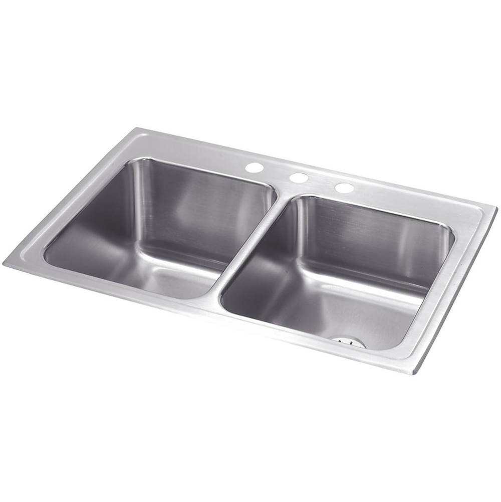 Elkay Drop In Double Bowl Sink Kitchen Sinks item STLR3322LPD1