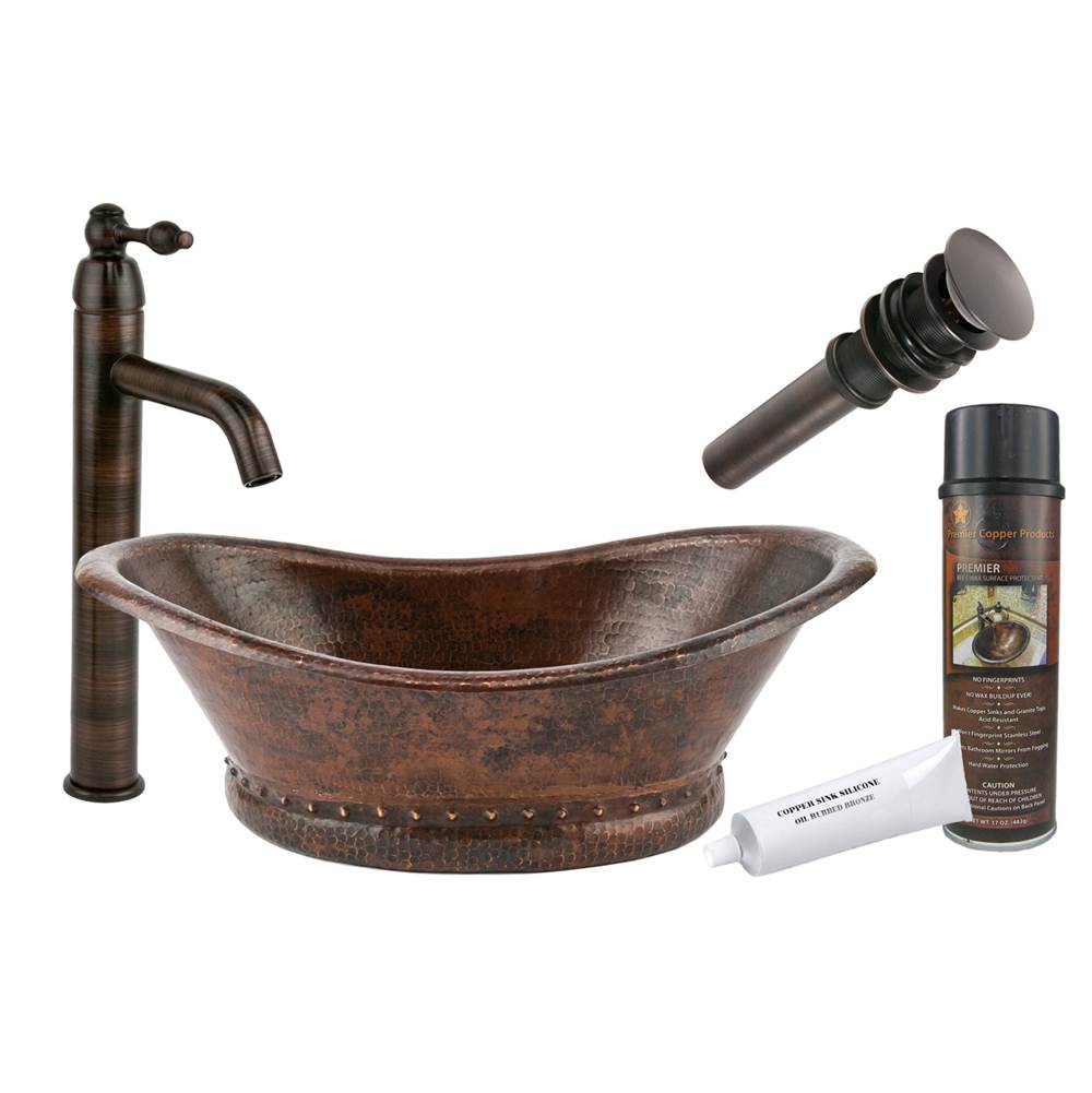 Premier Copper Products  Bathroom Sink And Faucet Combos item BSP1_VBT20DB
