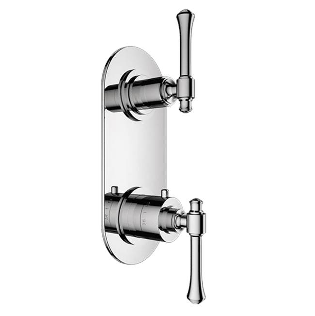 Santec Thermostatic Valve Trims With Integrated Diverter Shower Faucet Trims item 7196AT95-TM