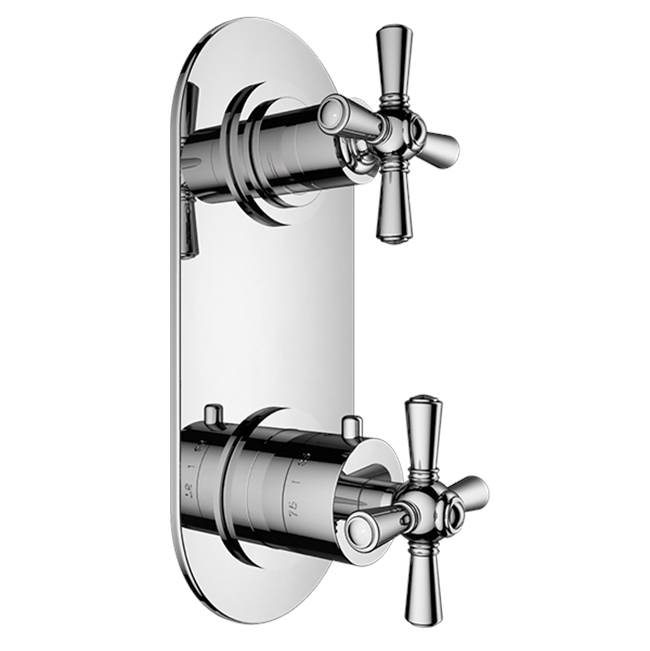 Santec Thermostatic Valve Trims With Integrated Diverter Shower Faucet Trims item 7197HD95-TM