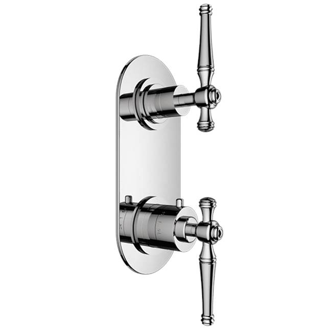 Santec Thermostatic Valve Trims With Integrated Diverter Shower Faucet Trims item 7196KL60-TM