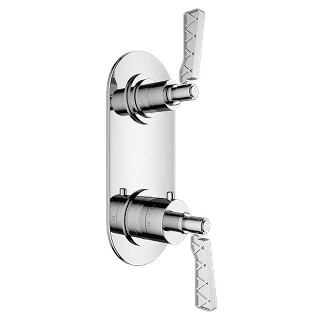 Santec Thermostatic Valve Trims With Integrated Diverter Shower Faucet Trims item 7197XL91-TM