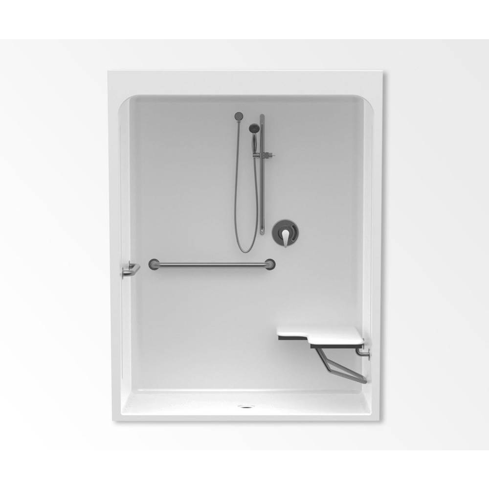 Aquatic Alcove Shower Enclosures item AC003576-XADANS-WH