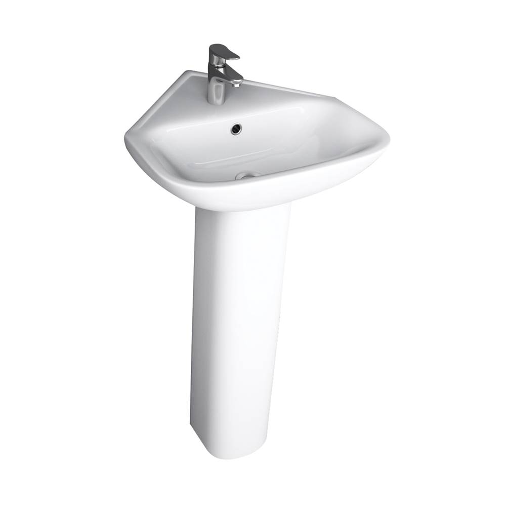Barclay Complete Pedestal Bathroom Sinks item 3-1109WH