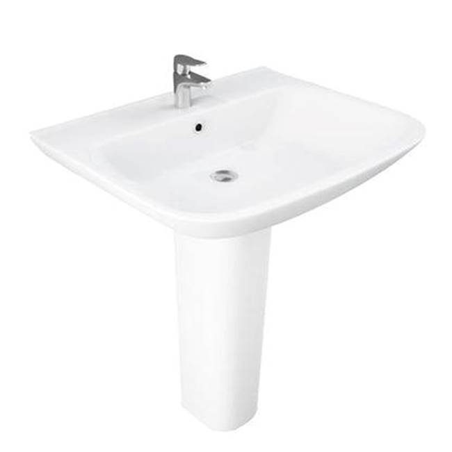 Barclay Complete Pedestal Bathroom Sinks item 3-1124WH
