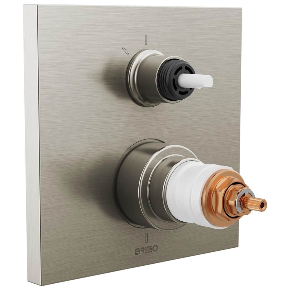 Brizo Thermostatic Valve Trims With Integrated Diverter Shower Faucet Trims item T75522-NKLHP
