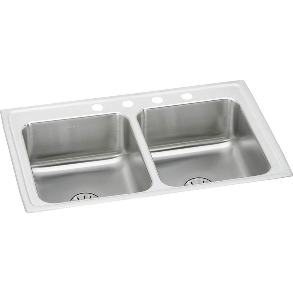 Elkay Drop In Double Bowl Sink Kitchen Sinks item LRAD291865PD3