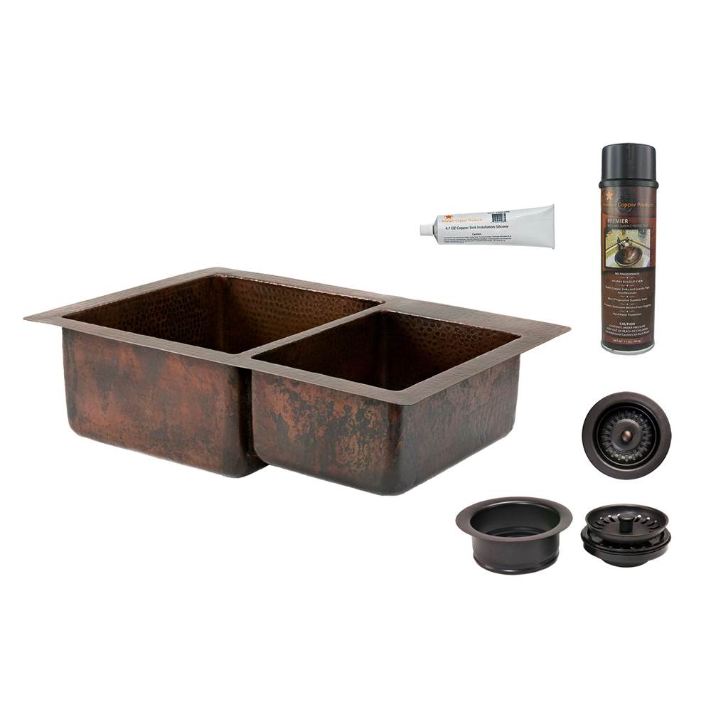Premier Copper Products Undermount Kitchen Sinks item KSP3_K60DB33229